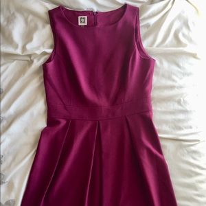 Plum colored sleeveless dress